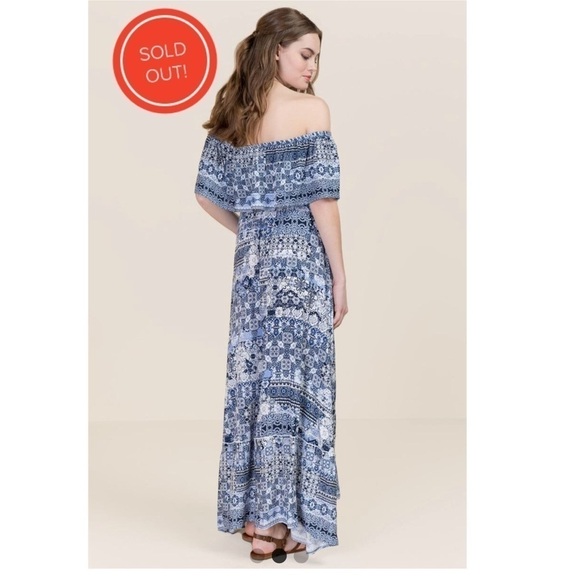 FRANCESCAS JADEN PAISLEY RUFFLE MAXI DRESS - Picture 3 of 9